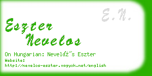 eszter nevelos business card